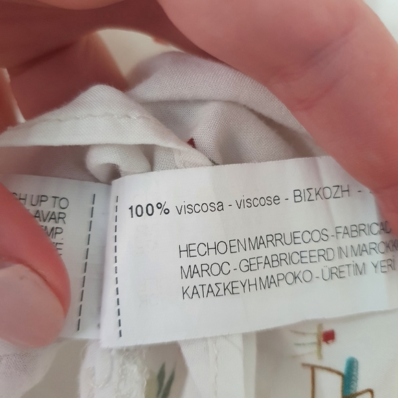 ZARA Office print blouse size xs - Picture 4 of 7